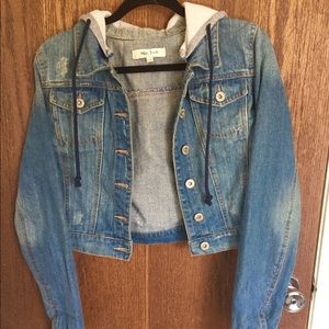 Hooded Denim jacket